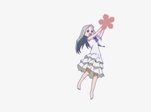 <b>起動画面には本間芽衣子（めんま）が登場する</b>