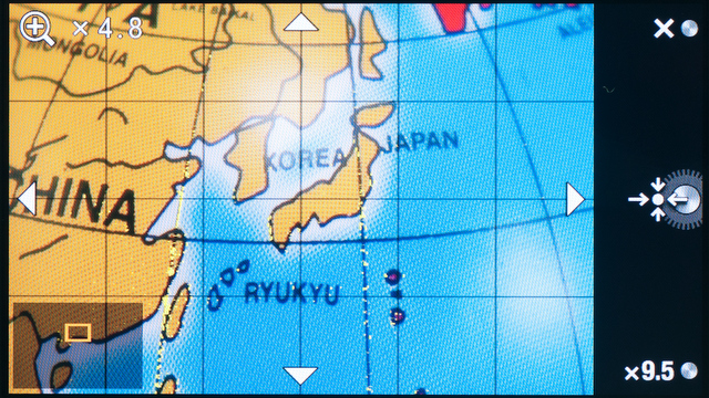 <b>拡大した状態でもピーキングは可能。微妙なピント位置の調整が素早くできるのは便利だ</b>