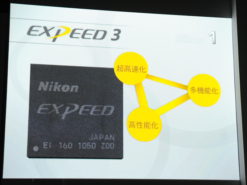 <b>新画像処理エンジン「Expeed 3」も採用。処理速度などを向上させた</b>