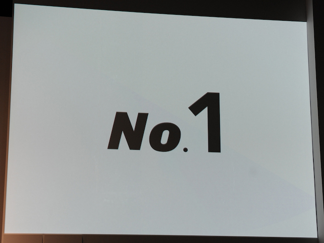 <b>五代氏は「Nikon 1でNo.1」と販売の意気込みを見せた</b>