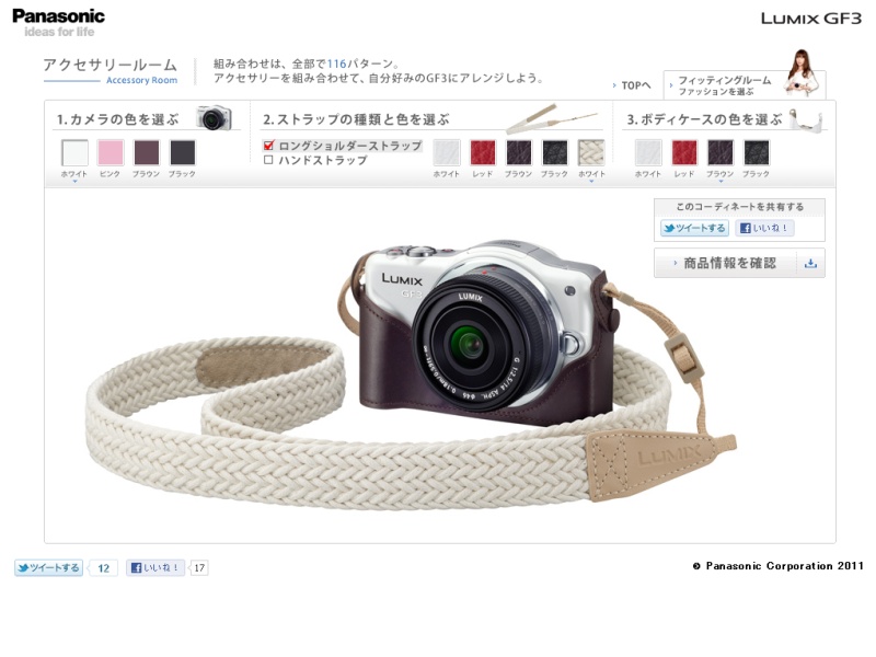 <b>アクセサリーとのカラーコーディネートを試しているところ</b>