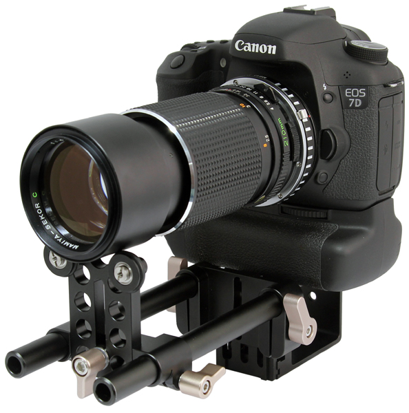 <b>カメラと「GL GMB/DSLR」との装着例</b>
