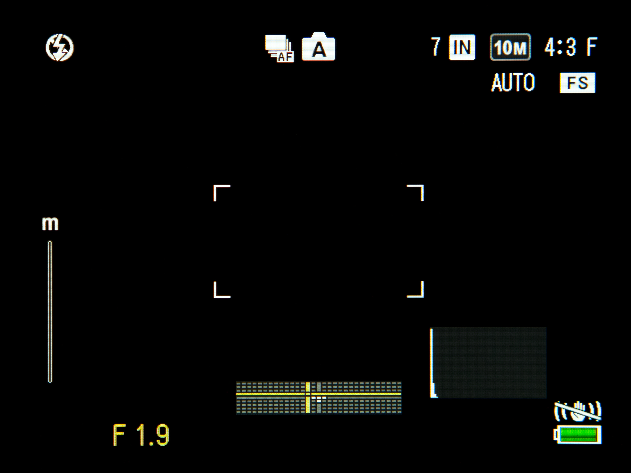 <b>ひとつのインジケーターで水平方向とアオリ方向を表示する</b>