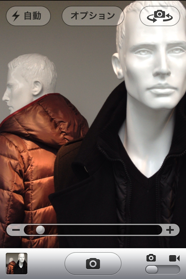 <b>ピンチイン/アウトでズーム/ズームアウトが可能。表示されたスライドバーでも調整可能だ</b>