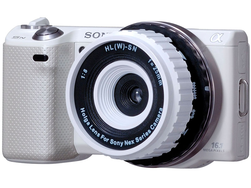 <b>HL(W)-SN-WE（ソニーNEX用）の装着例</b>