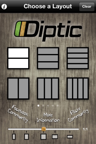 <b>起動時の画面。配置枚数・配置パターンを選べる</b>