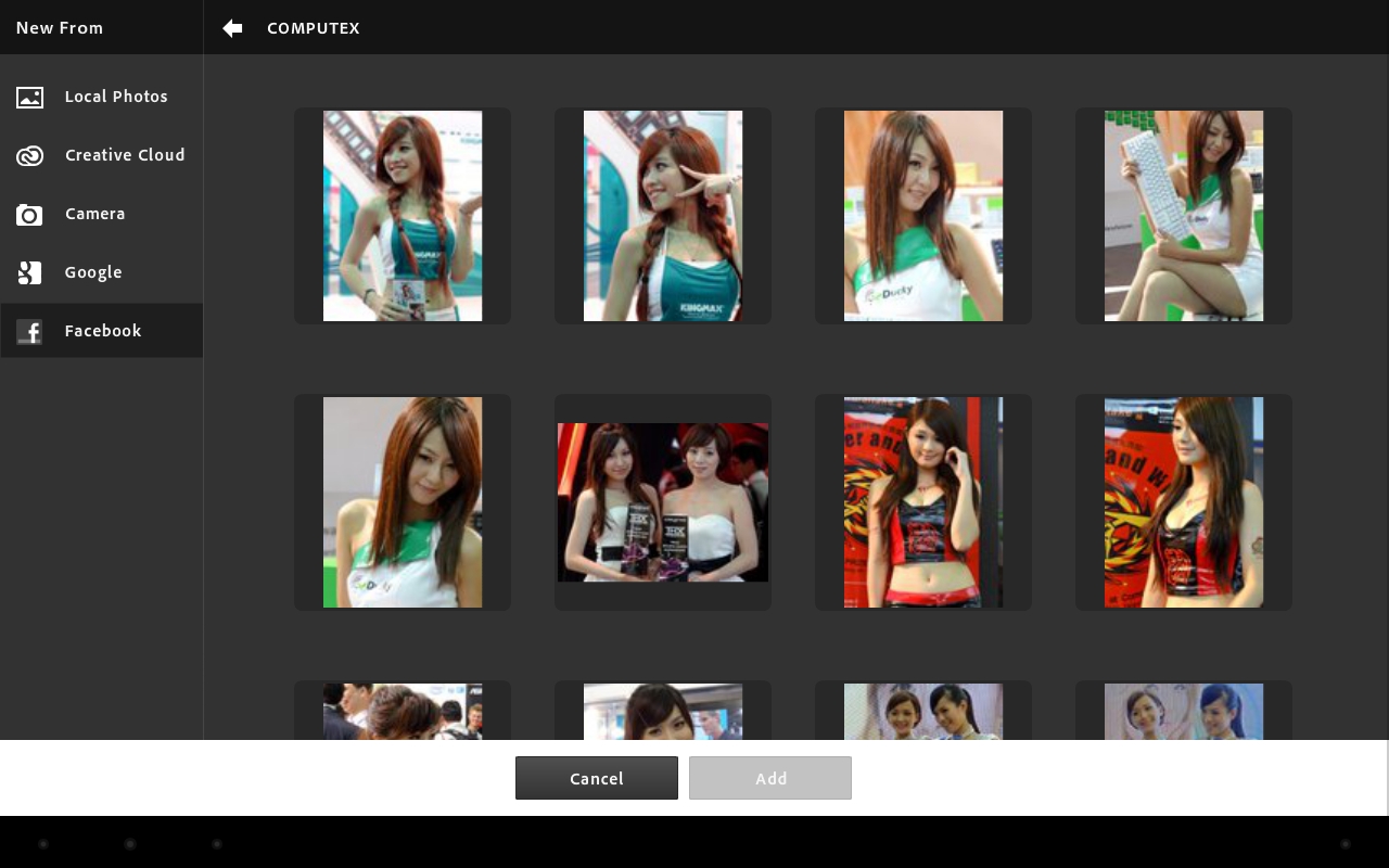 <b>自分のFacebookにアップロードした画像もダウンロードできる</b>