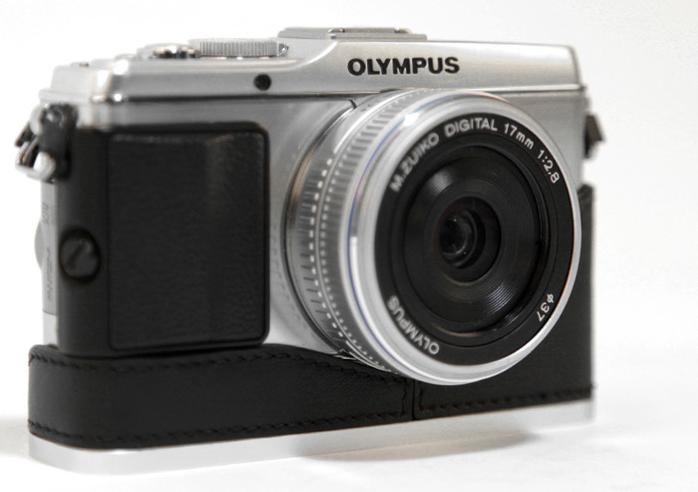 <b>OLYMPUS・E-P3用イタリアンレザー製カメラボディケース&amp;ストラップセット</b>