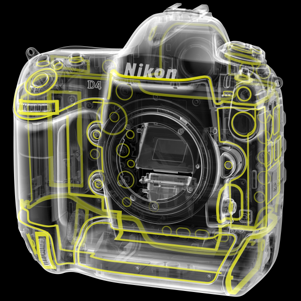 <b>防塵防滴のためのシールド（黄色線）を施した</b>