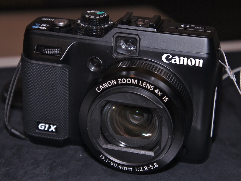 <b>2012 International CESの前日にラスベガスで行なわれたイベント「Digital Experience」に出品されていたPowerShot G1 X</b>