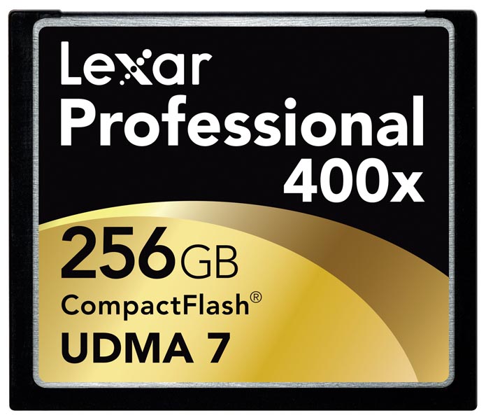 <b>プロフェッショナル400倍速シリーズコンパクトフラッシュカード（256GB）</b>
