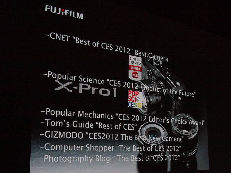 <b>X-Pro1は先の2012 International CESでいくつかの賞を受賞している</b>