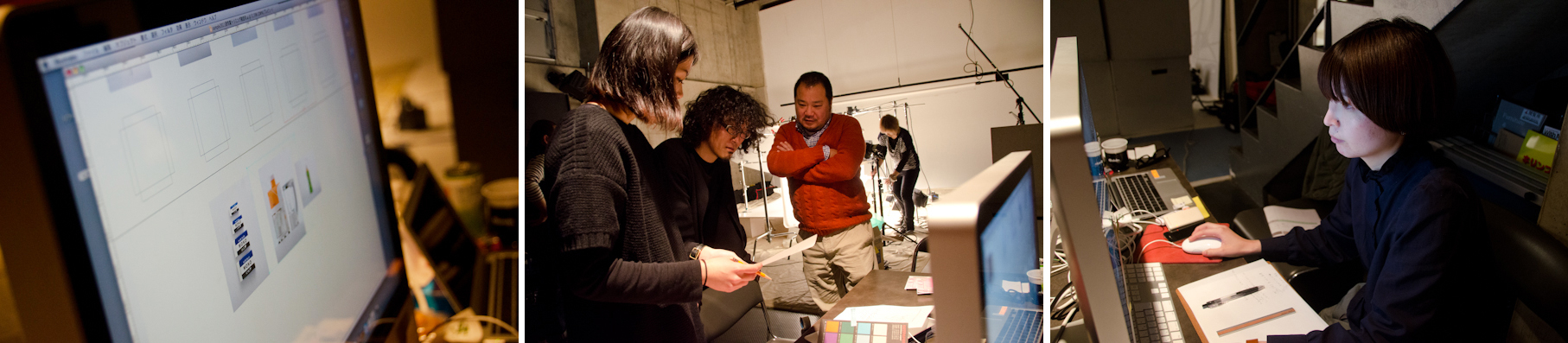 <b>全体の撮影および、フォトディレクションを望月氏は任されており、望月本人の他にもササキスタジオ時代の先輩や仲間とチームを組んで、撮影を進行させていく。このブックデザイン全体のアートディレクションは前述の松下計さんのデザイン事務所であるが、松下さん御自身もグッドデザイン賞の審査員のひとりでもあるので、内容には余計シビアだろうと思う。松下氏と望月氏はいろいろな仕事で協力している。</b>