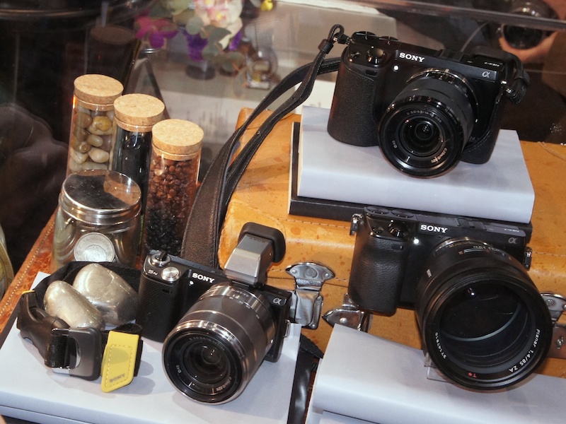 <b>NEX-7およびNEX-5Nの「男子向け」イメージのディスプレイ</b>