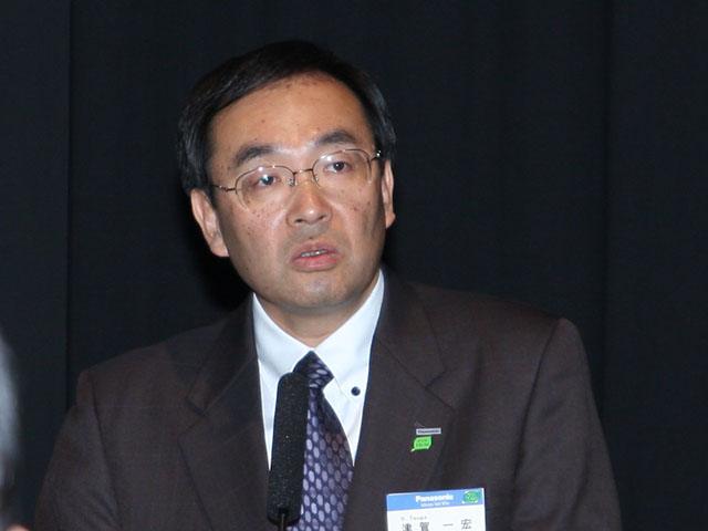 <b>津賀一宏専務(2009年撮影)</b>