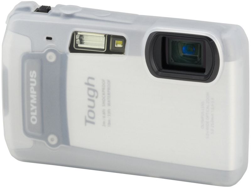 <b>専用シリコンジャケット「CSCH-102」を装着したTG-820</b>