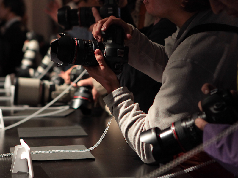 <b>撮影体験コーナーは踊るバレリーナを被写体に撮影できる</b>