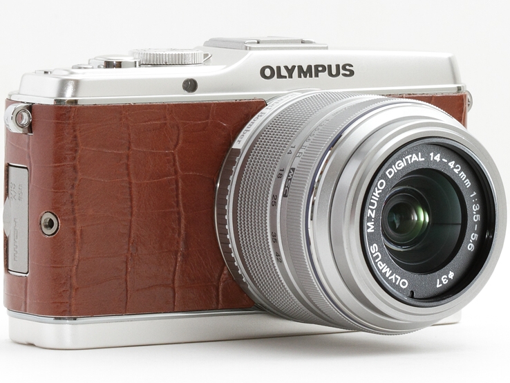 <b>グリップを外したところ（クロコダイルブラウン）</b>