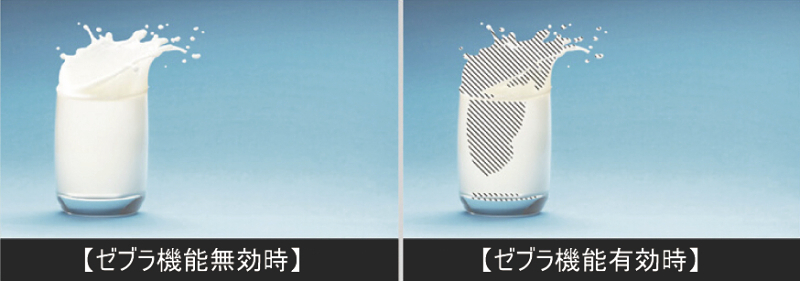 <b>ゼブラ表示の例</b>