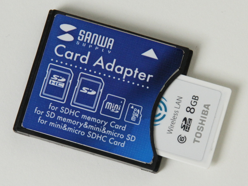 <b>自己責任ながら、CFアダプターでも試してみた</b>