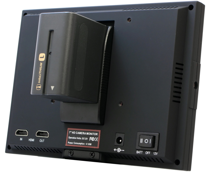 <b>NP-F970互換バッテリー用プレートが付属</b>