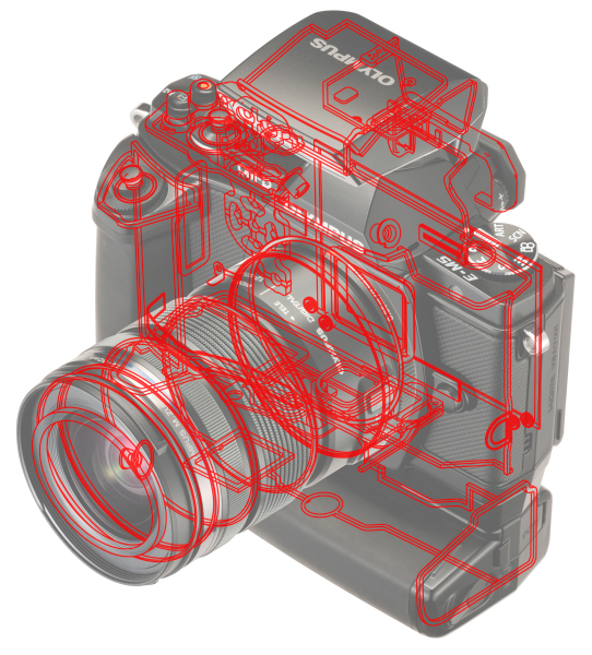<b>防塵防滴のためのシーリングを施している</b>