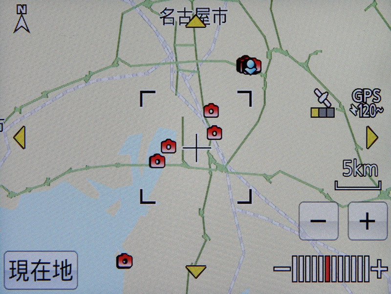 <b>撮影をすると地図上にマークが表示される</b>