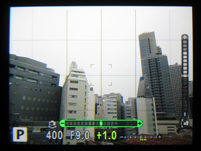 <b>水準器表示。</b>