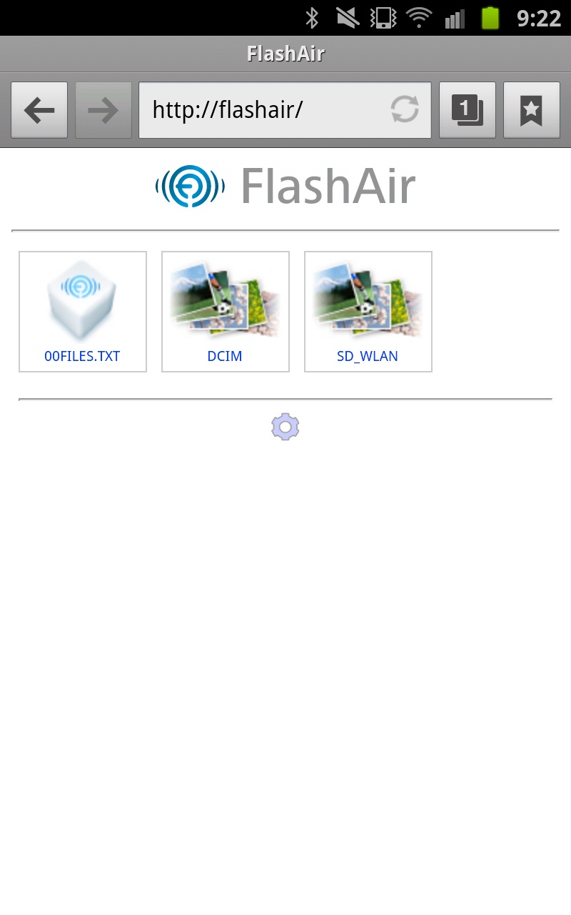 <b>FlashAir内のフォルダやファイルを閲覧できる</b>