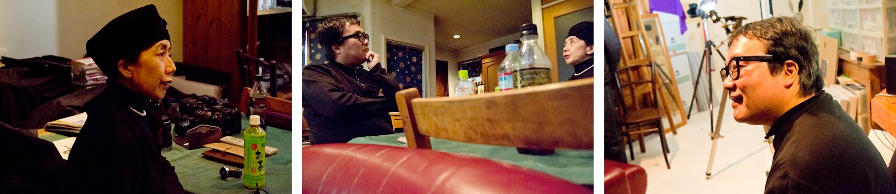 <b>この日のモデルは太田菜穂子さん。ウサギのぬいぐるみの影を組み合わせているのは、太田さんのイメージだと所氏はいう。太田さんはクレー・インクという会社の代表で、ギャラリー21の運営や「東京画」など写真表現プロジェクトの企画やディレクション、コーディネートなどをなさっている。いつ会っても隙のない着こなしでオシャレな方だ。そしてこの日も所くんの悩みに向けての適切なアドバイスが飛び交っていた。彼にとって大事な良き理解者のひとりだ。</b>