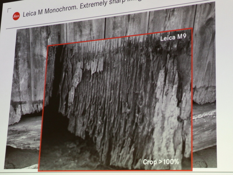 <b>同じ被写体で解像感を比較。写真はライカM9の等倍表示</b>