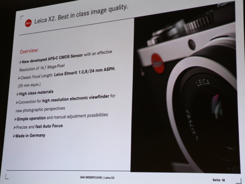 <b>ライカX2の概要</b>