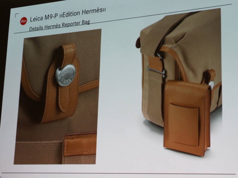 <b>パリで手作りされたリポーターバッグが付属</b>