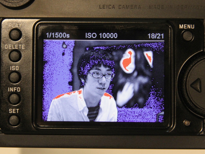 <b>しきい値を5%/95%としたところ。撮影時に明るさのレンジをコントロールする助けになるという</b>