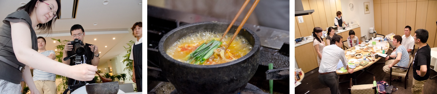 <b>味の素 「Cook Do 香味ペースト」の広告写真撮影の現場。味の素さんのキッチンスタジオへお邪魔した。電通コミュニケーションデザインセンターの関本みよさんのプランニング、アートディレクションはカイブツの木谷友亮さん。この日の美人モデルである、実際に食べても美味しい料理を作っているのは味の素コミュニケーションズの小田明宏さん。この商品は現在は東海・北陸地方で昨年から先行発売中なのだが、近日中に全国発売の予定らしい。</b>