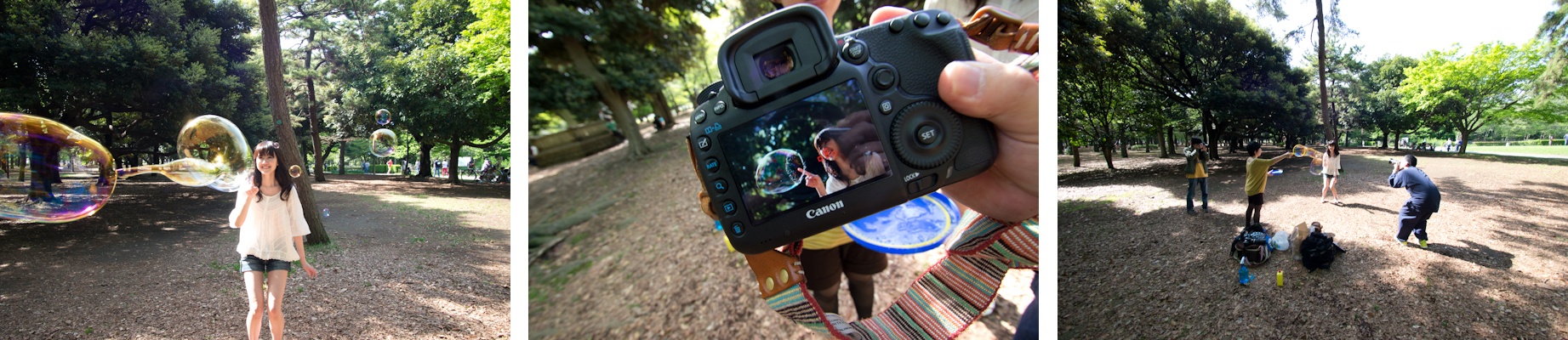 <b>この日は「デジキャパ!」６月号（学研パブリッシング）の初心者向けのテクニック講座ページの撮影現場、代々木公園や裏原宿などへお邪魔して、ついでにボクも同じテクニックで撮ってみた（笑）。モデルで登場しているのは澤田園子さん。デジキャパ! 編集部の三木さん、池田さんオツカレサンでした!</b>