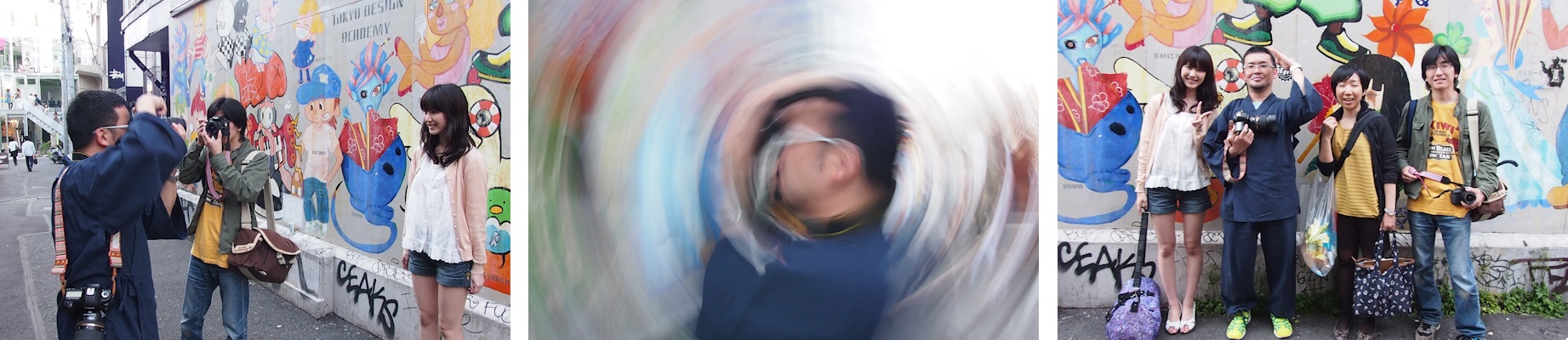 <b>この日は「デジキャパ!」６月号（学研パブリッシング）の初心者向けのテクニック講座ページの撮影現場、代々木公園や裏原宿などへお邪魔して、ついでにボクも同じテクニックで撮ってみた（笑）。モデルで登場しているのは澤田園子さん。デジキャパ! 編集部の三木さん、池田さんオツカレサンでした!</b>