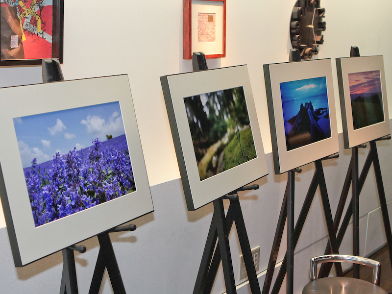 <b>会場には福田氏が北海道で撮影した作品を展示</b>