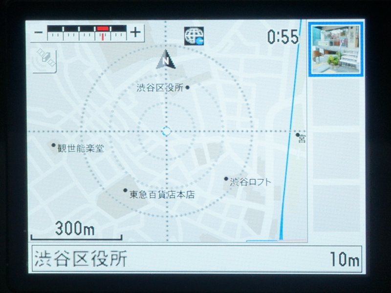 <b>内蔵の地図データは非常にシンプルだがわかりやすい</b>