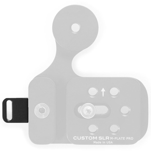 <b>M-PLATE PROマルチクイックリリースカメラプレートに装着したところ</b>