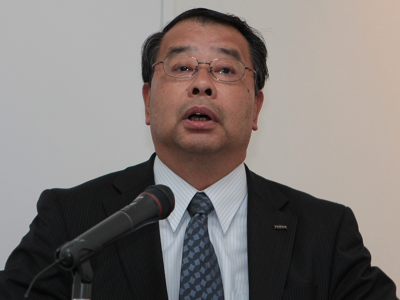 <b>富士フイルムイメージングシステムズ代表取締役社長の小島正彦氏</b>