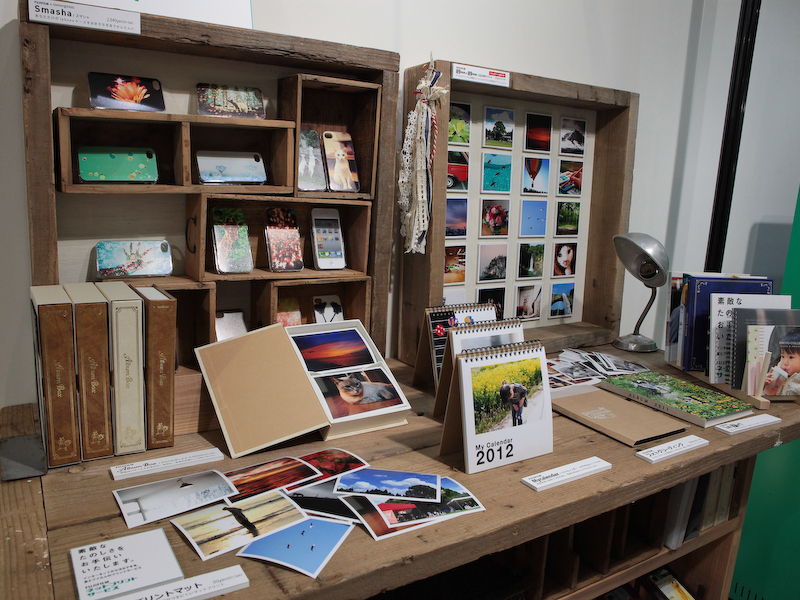 <b>フォトブック以外にもさまざまなプリントの提案を示していた</b>