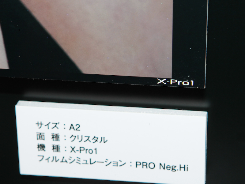 <b>プリントにカメラの機種名を入れることができる</b>