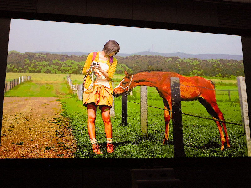 <b>新垣さんが登場するCMのメイキング映像</b>