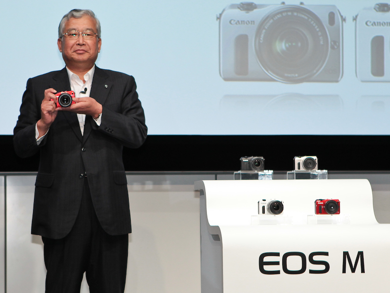 <b>キヤノンマーケティングジャパン代表取締役社長の川崎正己氏</b>