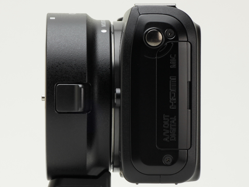 <b>EOS Mに装着したところ</b>