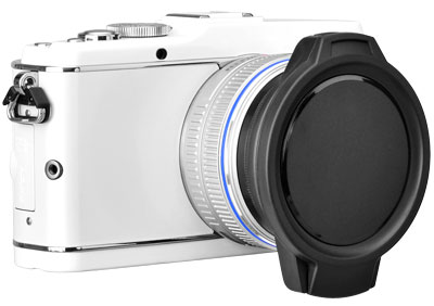 <b>ノンレフレックス（ミラーレス）カメラへの装着例</b>