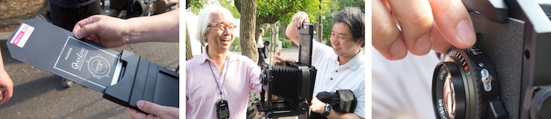 <b>上野公園にて4×5カメラを使っての撮影会。</b>