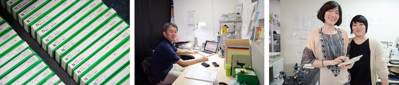 <b>中目黒にある会社には現在約30名のスタッフがいる。経理の方やマネージャーを除くとほとんどがカメラマンと画像処理のスタッフ。機材は4×5など銀塩時代のモノから最新のデジタルカメラまでいろいろ揃っている。今後はデジタルに特化していくそうでキヤノンEOS 5D Mark IIIなどのボディやEFマウントのシフトレンズなどは同じモノが複数揃えられていた</b>