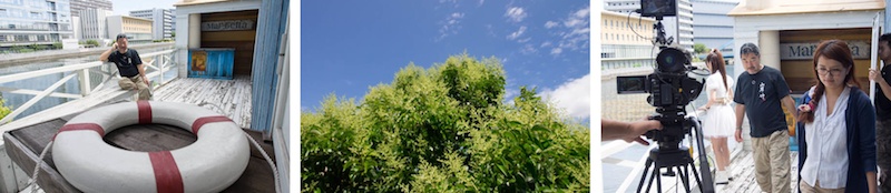 <b>この日は江東区にあるハウススタジオ、キャナル・スタジオで、福岡を中心に活躍されているアイドルタレントの杉本ゆささんのDVDやカレンダーなどの撮影が行なわれた。スタジオへ入ってすぐにやることは機材チェックや準備は当たり前だが、夏場に大事なのは蚊取り線香など虫除けセットの設置。そしてロケ先では何よりもランチタイムの弁当の発注が必須項目である(笑)。冗談に思えるかも知れないが、場所によってはご飯抜きなんてことになったらモデルさんもスタッフも空腹には耐えられないので撮影どころじゃなく、仕事にならない。食事、飲み物、暑さ寒さからの防御対策は、ホンマに大切な準備仕事のひとつです。途中でデジカメWatch以外の取材の方も来られたりして、忙しい山岸さんだったが最後まで無事に楽しく撮影は進んでいきました。まるで年の離れた親子みたいに一緒に遊んでいたなあ(笑)</b>